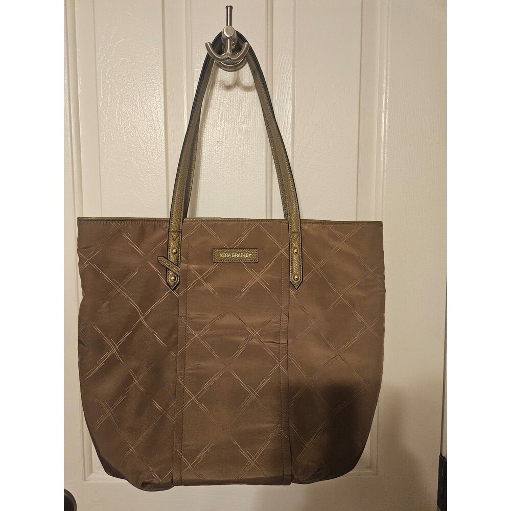 Vera Bradley Shoulder Bag Bronze Tote/Travel Bag with Interior Pocket